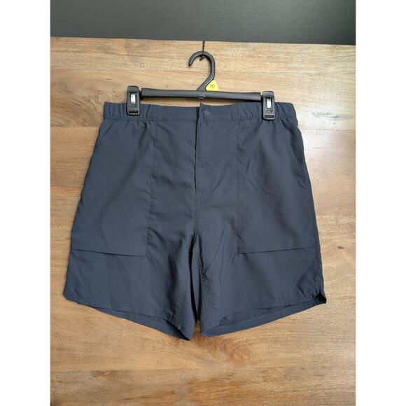Mountain Hardwear Broad Spectrum Shorts Mens 32 Navy UV Sun Protection Hiking - Picture 1 of 3